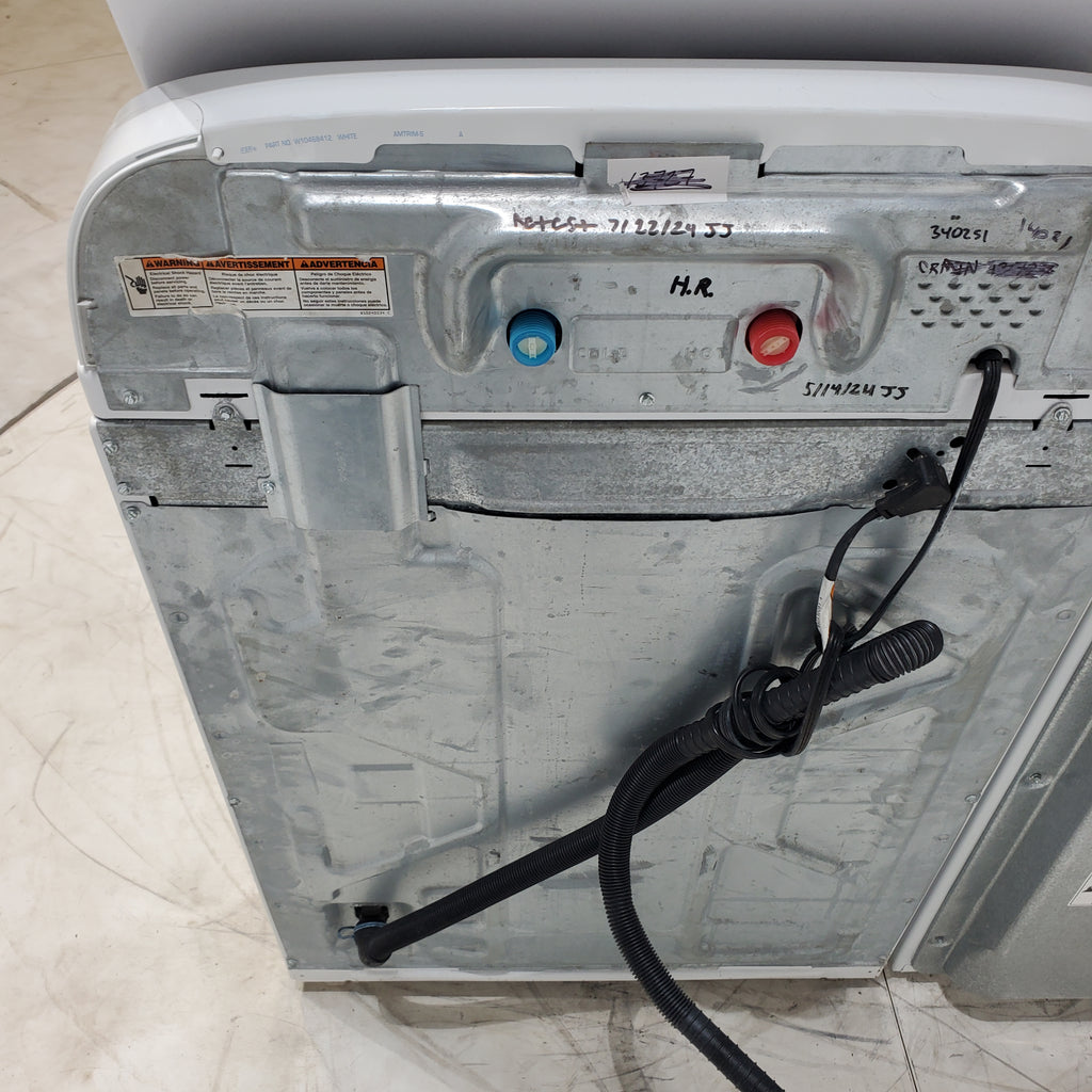 Pictures of ENERGY STAR 3.8 cu ft Whirlpool Top-Load Washing Machine with Low-Profile Impeller and 7.0 cu ft Whirlpool Electric Dryer with Hamper Door - Certified Refurbished - Neu Appliance Outlet - Discount Appliance Outlet in Austin, Tx