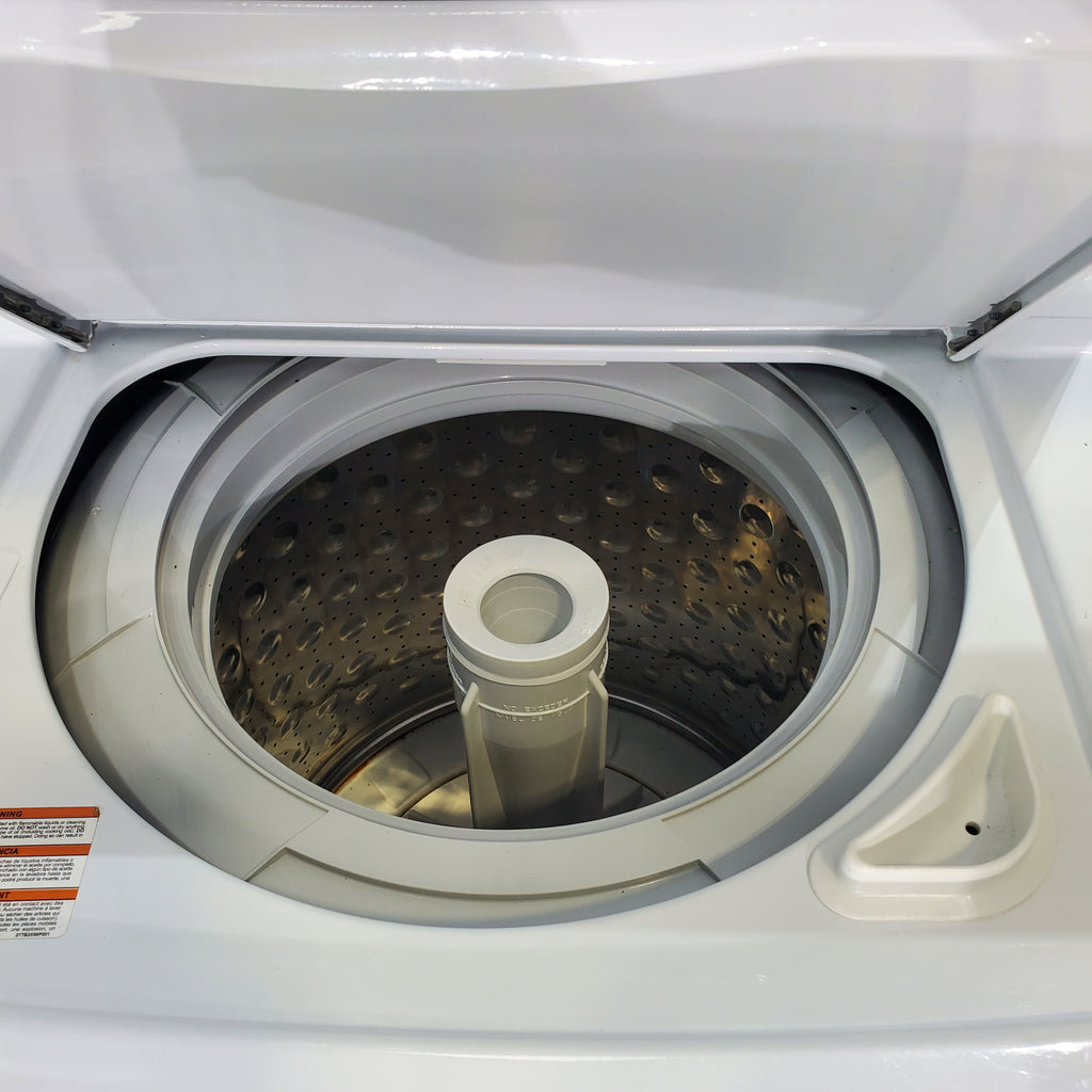 Pictures of 24 in. Wide GE Spacemaker Laundry Center with 2.3 cu. ft. Capacity Top Load Washing Machine and 4.4 cu. ft. Electric Dryer - Certified Refurbished - Neu Appliance Outlet - Discount Appliance Outlet in Austin, Tx