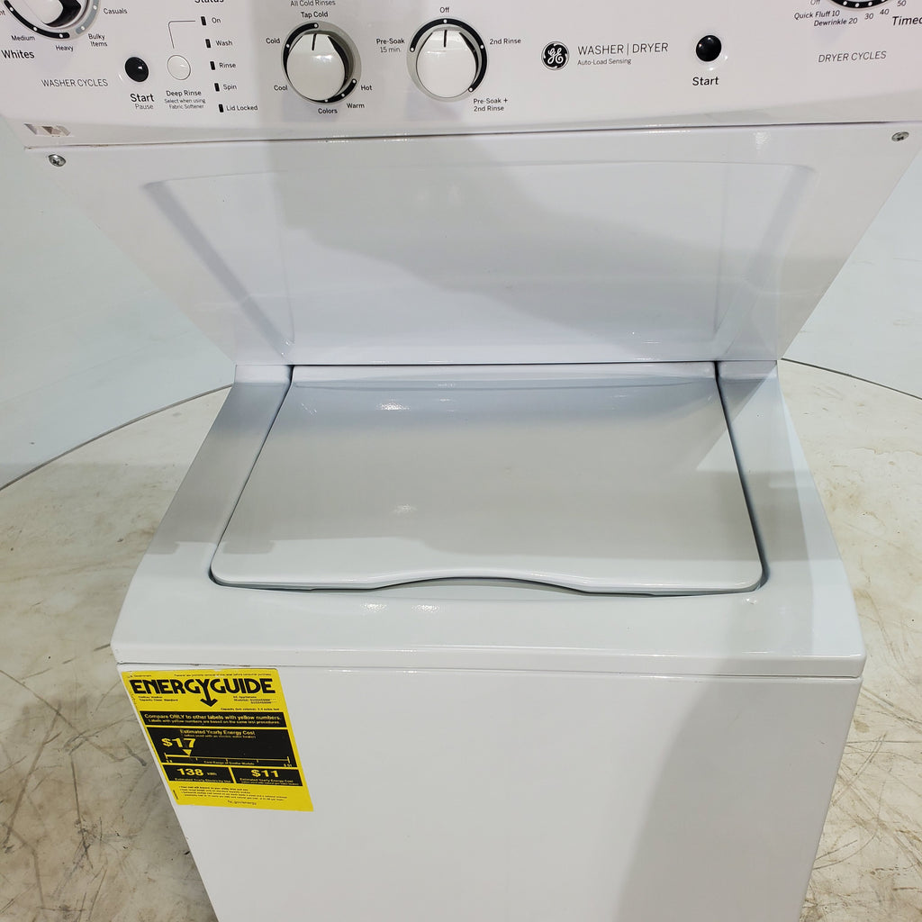 Pictures of 24 in. Wide GE Spacemaker Laundry Center with 2.3 cu. ft. Capacity Top Load Washing Machine and 4.4 cu. ft. Electric Dryer - Certified Refurbished - Neu Appliance Outlet - Discount Appliance Outlet in Austin, Tx