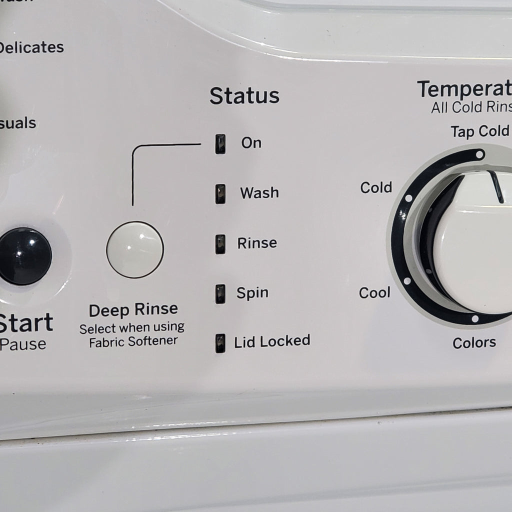 Pictures of 24 in. Wide GE Spacemaker Laundry Center with 2.3 cu. ft. Capacity Top Load Washing Machine and 4.4 cu. ft. Electric Dryer - Certified Refurbished - Neu Appliance Outlet - Discount Appliance Outlet in Austin, Tx