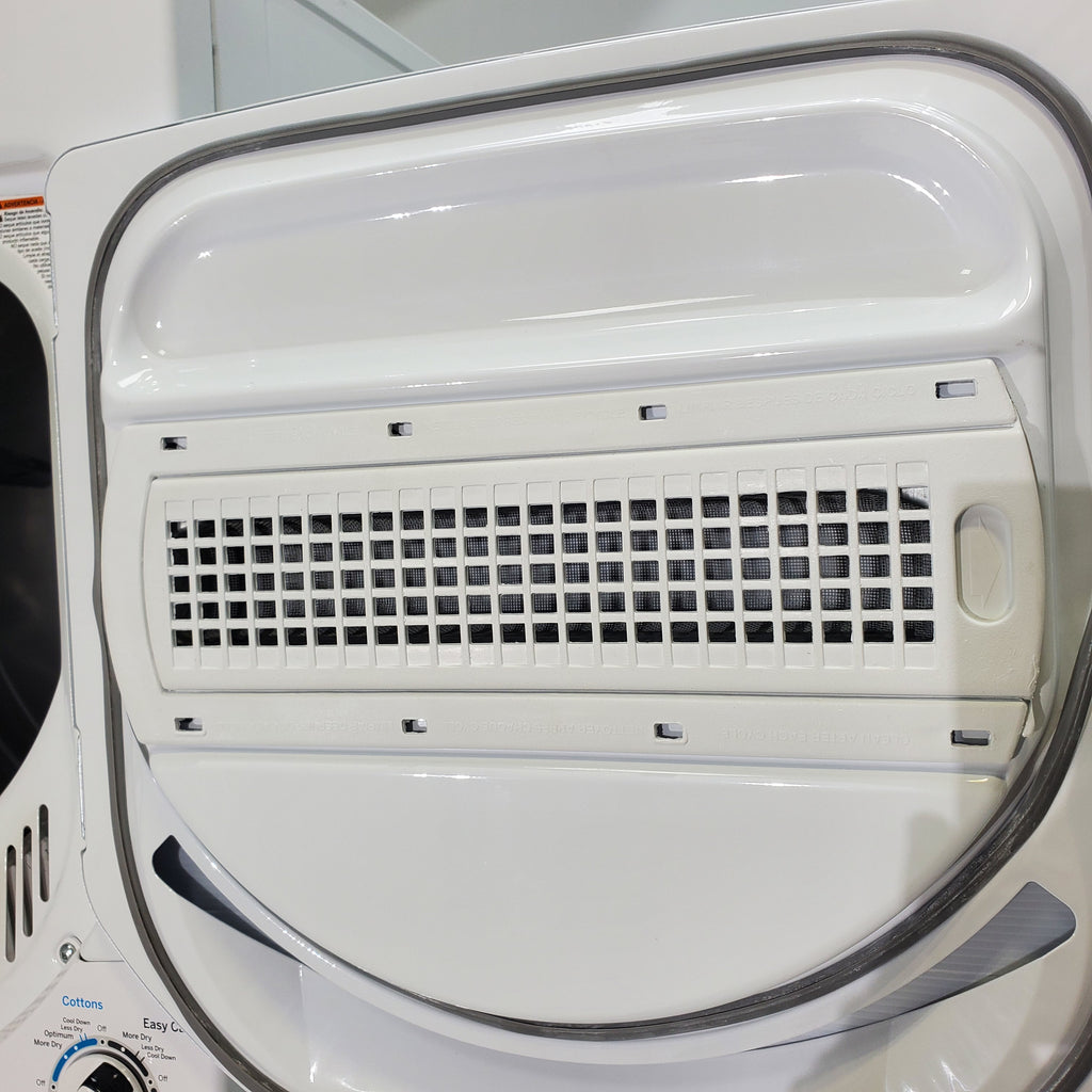 Pictures of 24 in. Wide GE Spacemaker Laundry Center with 2.3 cu. ft. Capacity Top Load Washing Machine and 4.4 cu. ft. Electric Dryer - Certified Refurbished - Neu Appliance Outlet - Discount Appliance Outlet in Austin, Tx