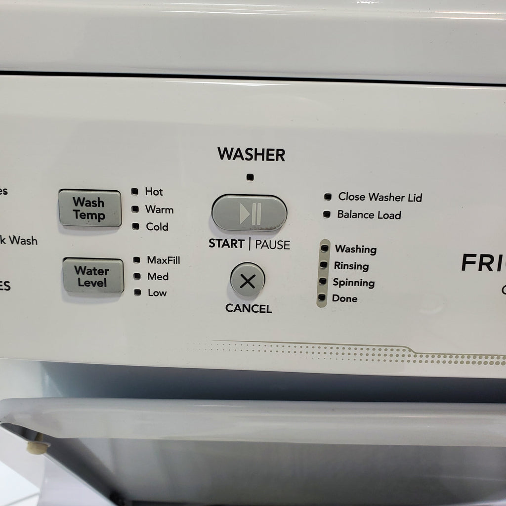 Pictures of Frigidaire Stacked Laundry Center with 3.9 cu ft Capacity Washer and 5.6 cu ft Electric Dryer with Maxfill Option- Certified Refurbished - Neu Appliance Outlet - Discount Appliance Outlet in Austin, Tx