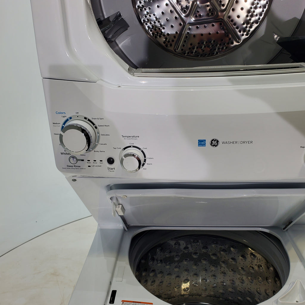 Pictures of ENERGY STAR GE 3.9 cu. ft. Laundry Center Washer with Infusor Wash Mechanism and 5.9 cu. ft. Electric Dryer with 3-Way Venting - Scratch & Dent - Major - Neu Appliance Outlet - Discount Appliance Outlet in Austin, Tx