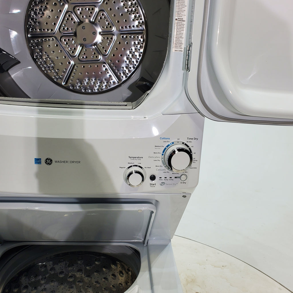 Pictures of ENERGY STAR GE 3.9 cu. ft. Laundry Center Washer with Infusor Wash Mechanism and 5.9 cu. ft. Electric Dryer with 3-Way Venting - Scratch & Dent - Major - Neu Appliance Outlet - Discount Appliance Outlet in Austin, Tx