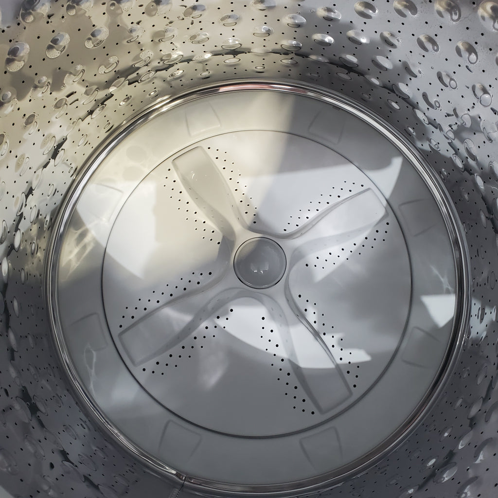 Pictures of ENERGY STAR GE 3.9 cu. ft. Laundry Center Washer with Infusor Wash Mechanism and 5.9 cu. ft. Electric Dryer with 3-Way Venting - Scratch & Dent - Major - Neu Appliance Outlet - Discount Appliance Outlet in Austin, Tx