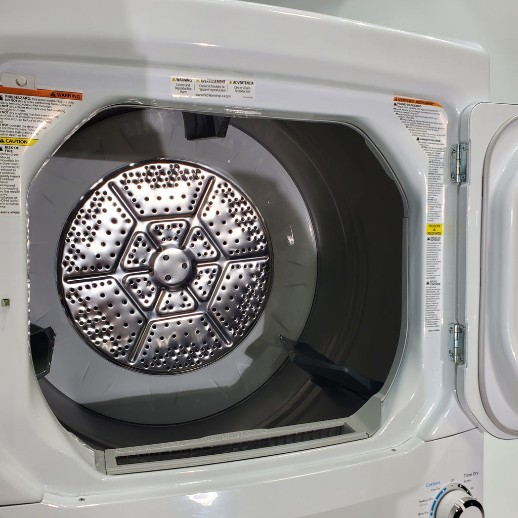 Pictures of ENERGY STAR GE 3.9 cu. ft. Laundry Center Washer with Infusor Wash Mechanism and 5.9 cu. ft. Electric Dryer with 3-Way Venting - Scratch & Dent - Major - Neu Appliance Outlet - Discount Appliance Outlet in Austin, Tx