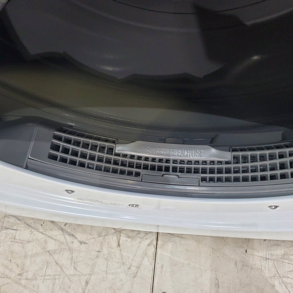 Pictures of White Samsung 7.5 cu. ft. Front Load Electric Dryer with Smart Care - Scratch and Dent - Major - Neu Appliance Outlet - Discount Appliance Outlet in Austin, Tx