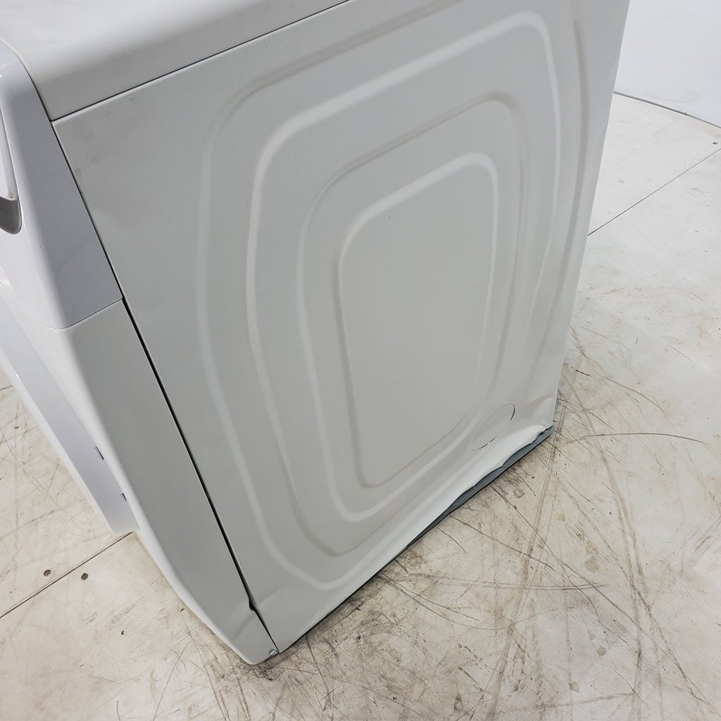 Pictures of White Samsung 7.5 cu. ft. Front Load Electric Dryer with Smart Care - Scratch and Dent - Major - Neu Appliance Outlet - Discount Appliance Outlet in Austin, Tx