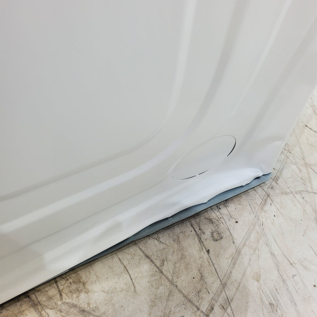 Pictures of White Samsung 7.5 cu. ft. Front Load Electric Dryer with Smart Care - Scratch and Dent - Major - Neu Appliance Outlet - Discount Appliance Outlet in Austin, Tx