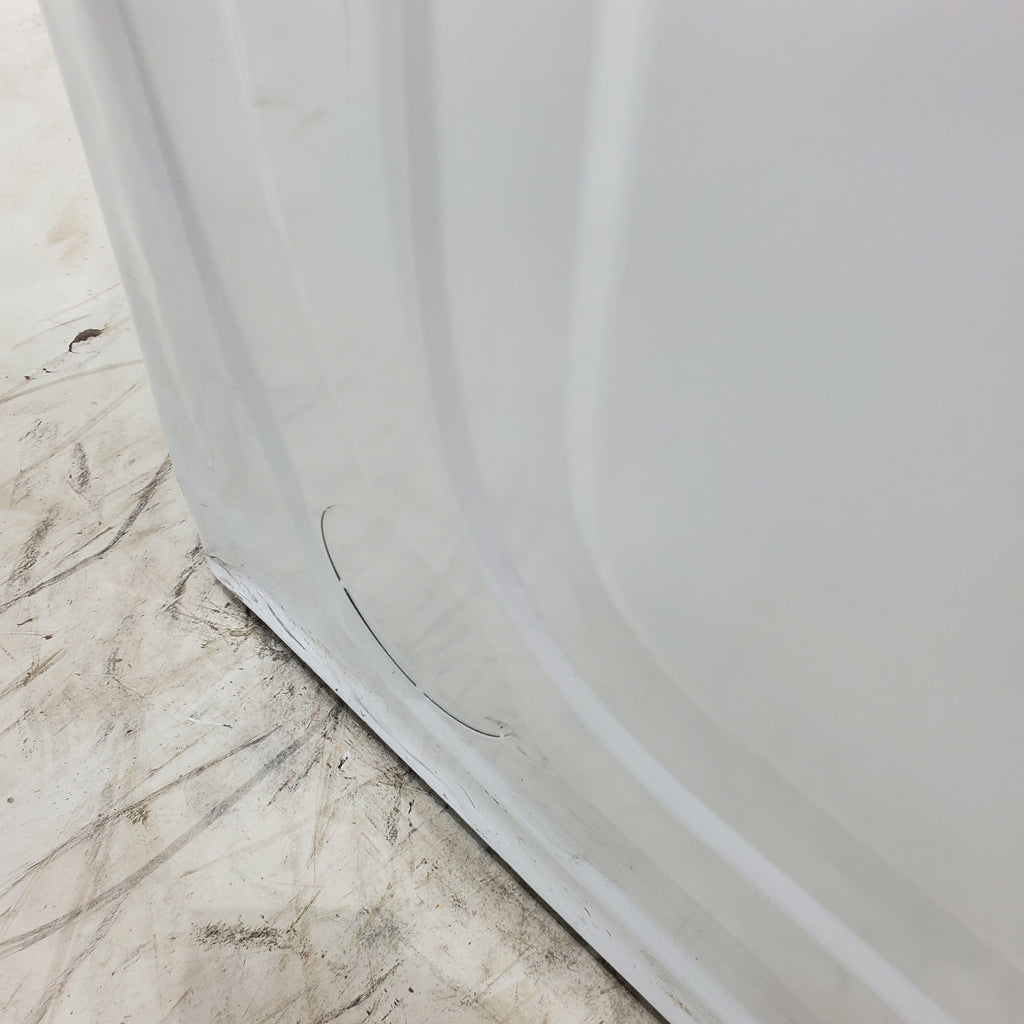 Pictures of White Samsung 7.5 cu. ft. Front Load Electric Dryer with Smart Care - Scratch and Dent - Major - Neu Appliance Outlet - Discount Appliance Outlet in Austin, Tx