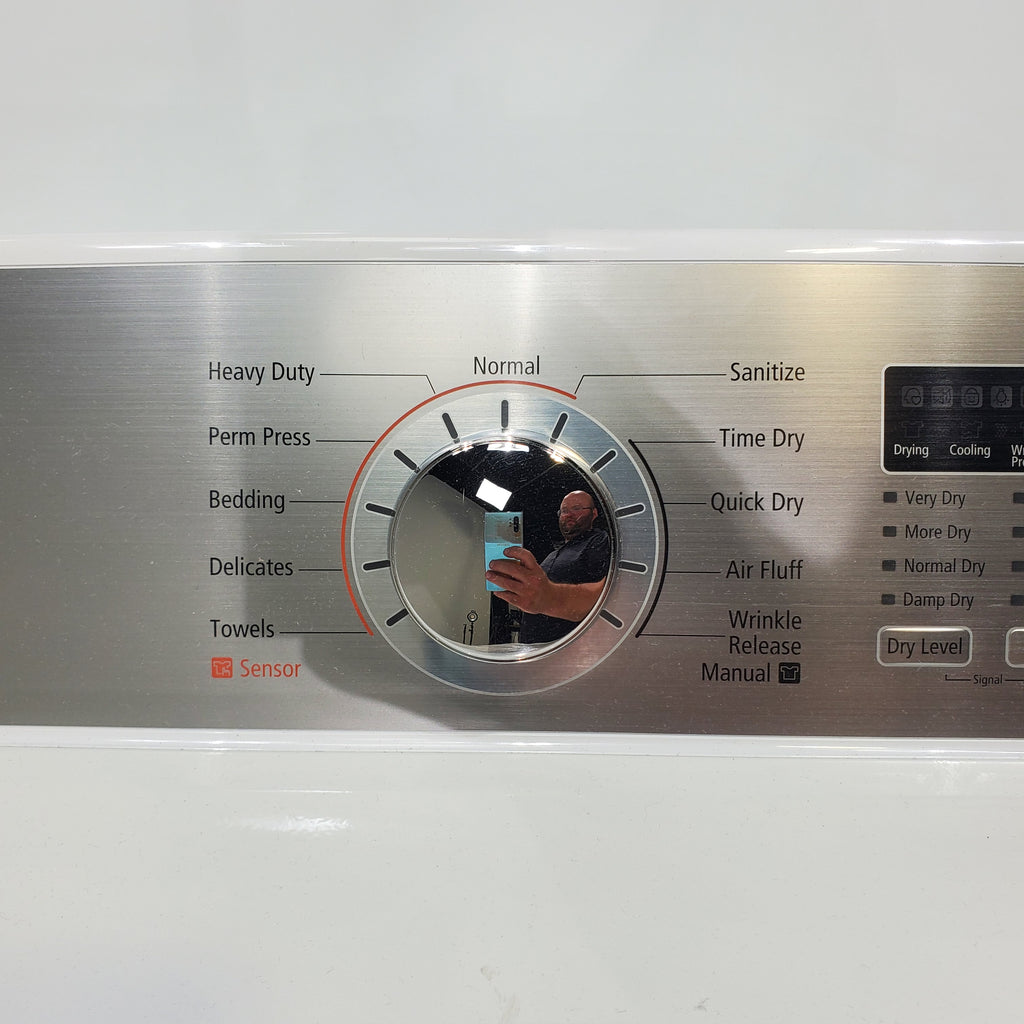 Pictures of ENERGY STAR Samsung 5.0 cu. ft. Top Load Washing Machine with Active Water Jet and Samsung 7.3 cu. ft. Electric Dryer with Smart Care - Certified Refurbished - Neu Appliance Outlet - Discount Appliance Outlet in Austin, Tx