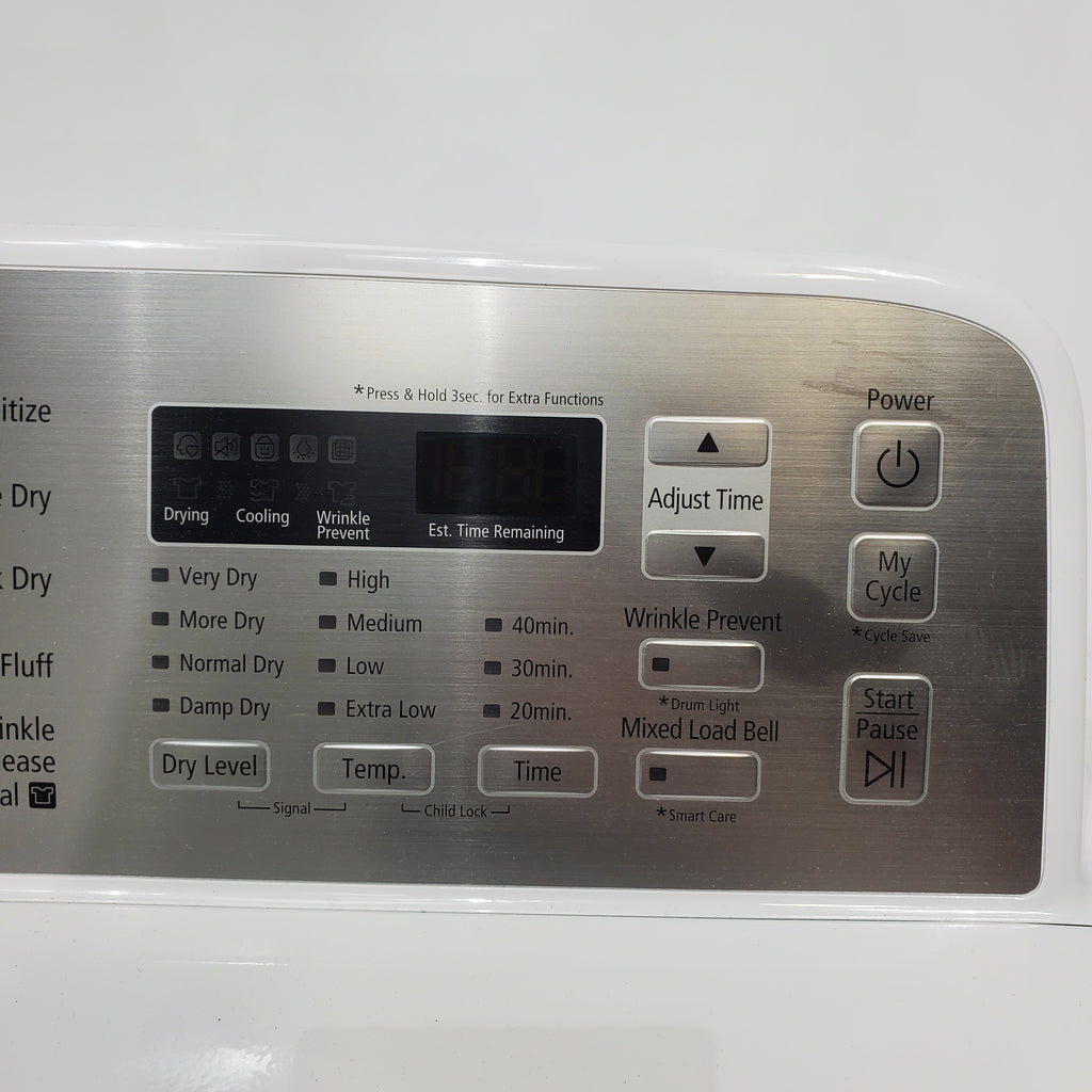 Pictures of ENERGY STAR Samsung 5.0 cu. ft. Top Load Washing Machine with Active Water Jet and Samsung 7.3 cu. ft. Electric Dryer with Smart Care - Certified Refurbished - Neu Appliance Outlet - Discount Appliance Outlet in Austin, Tx