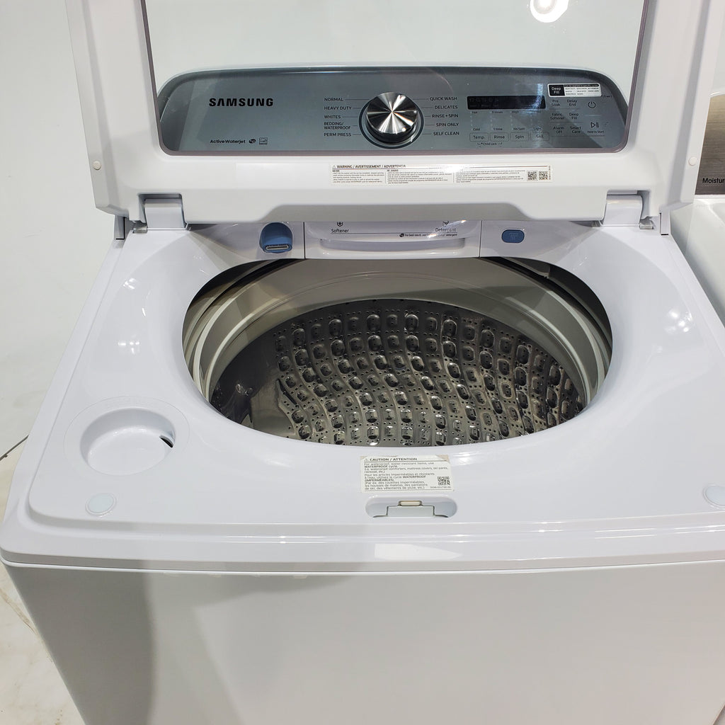 Pictures of ENERGY STAR Samsung 5.0 cu. ft. Top Load Washing Machine with Active Water Jet and Samsung 7.3 cu. ft. Electric Dryer with Smart Care - Certified Refurbished - Neu Appliance Outlet - Discount Appliance Outlet in Austin, Tx