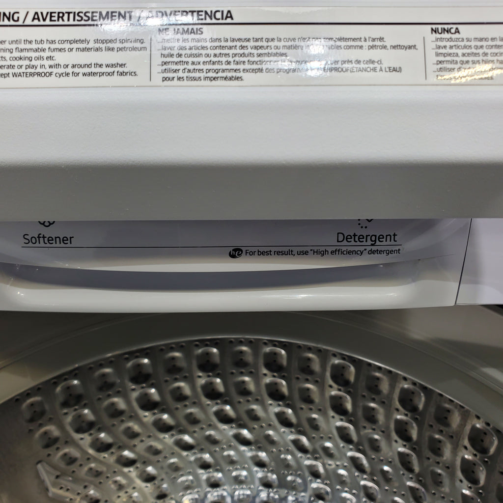 Pictures of ENERGY STAR Samsung 5.0 cu. ft. Top Load Washing Machine with Active Water Jet and Samsung 7.3 cu. ft. Electric Dryer with Smart Care - Certified Refurbished - Neu Appliance Outlet - Discount Appliance Outlet in Austin, Tx