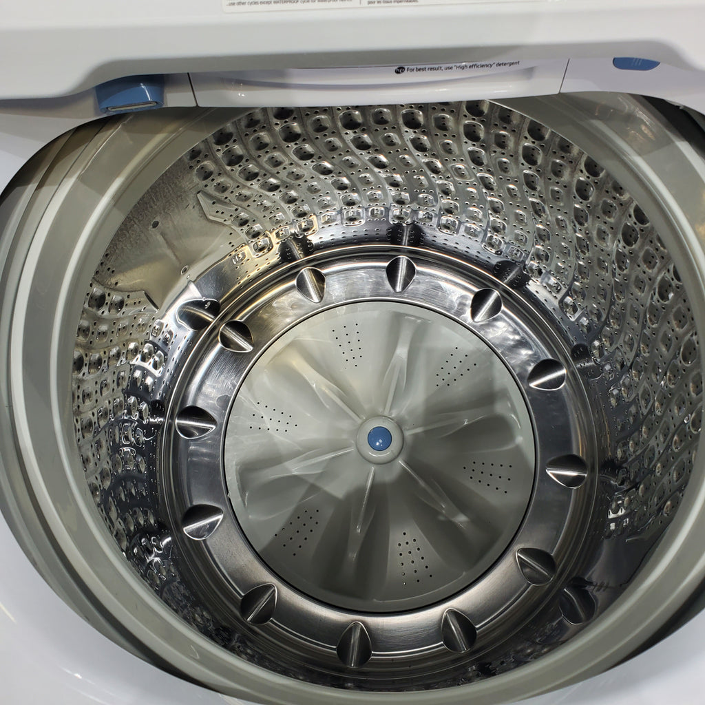 Pictures of ENERGY STAR Samsung 5.0 cu. ft. Top Load Washing Machine with Active Water Jet and Samsung 7.3 cu. ft. Electric Dryer with Smart Care - Certified Refurbished - Neu Appliance Outlet - Discount Appliance Outlet in Austin, Tx