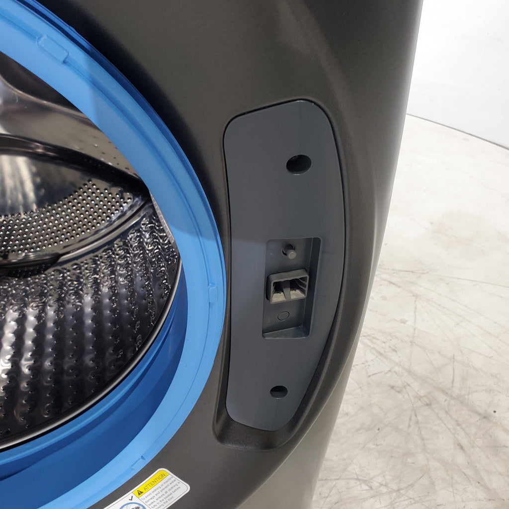 Pictures of Carbon Graphite ENERGY STAR  GE Profile 4.5 cu. ft. Capacity Front Load Combo Washing Machine and Electric Dryer with Ventless Heat Pump Technology - Scratch & Dent - Moderate - Neu Appliance Outlet - Discount Appliance Outlet in Austin, Tx