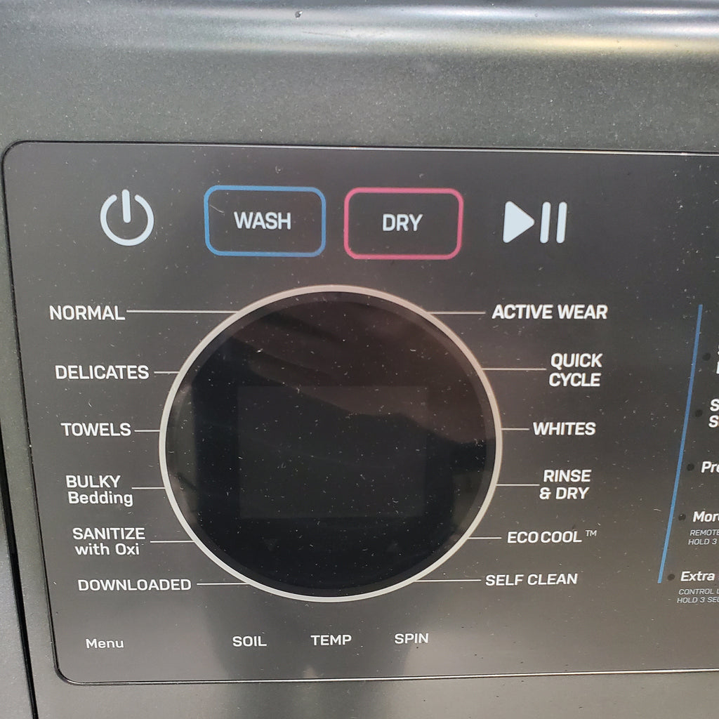 Pictures of Carbon Graphite ENERGY STAR  GE Profile 4.5 cu. ft. Capacity Front Load Combo Washing Machine and Electric Dryer with Ventless Heat Pump Technology - Scratch & Dent - Moderate - Neu Appliance Outlet - Discount Appliance Outlet in Austin, Tx