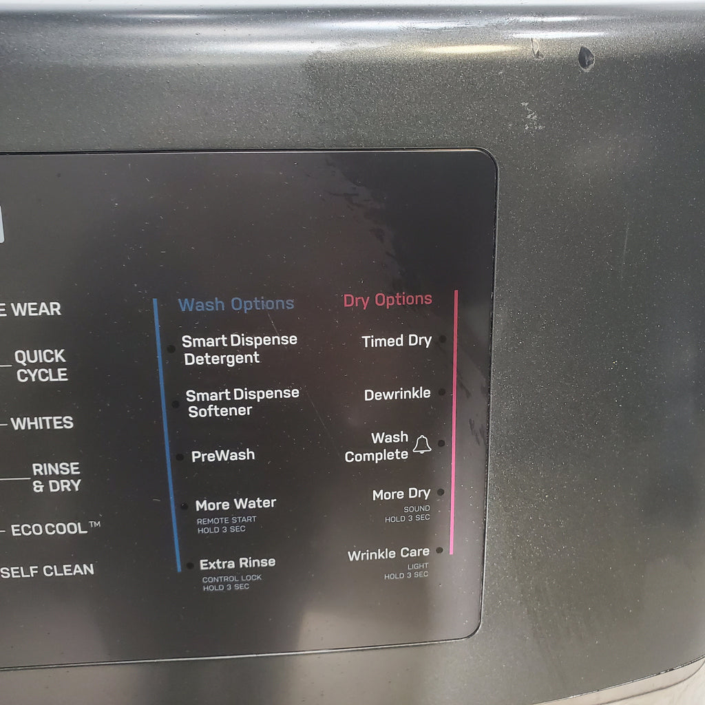 Pictures of Carbon Graphite ENERGY STAR  GE Profile 4.5 cu. ft. Capacity Front Load Combo Washing Machine and Electric Dryer with Ventless Heat Pump Technology - Scratch & Dent - Moderate - Neu Appliance Outlet - Discount Appliance Outlet in Austin, Tx