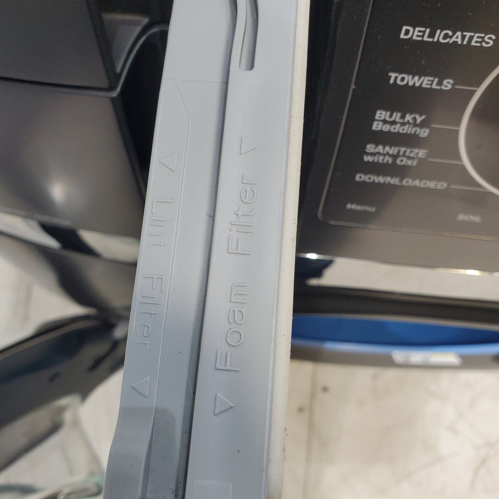 Pictures of Carbon Graphite ENERGY STAR  GE Profile 4.5 cu. ft. Capacity Front Load Combo Washing Machine and Electric Dryer with Ventless Heat Pump Technology - Scratch & Dent - Moderate - Neu Appliance Outlet - Discount Appliance Outlet in Austin, Tx