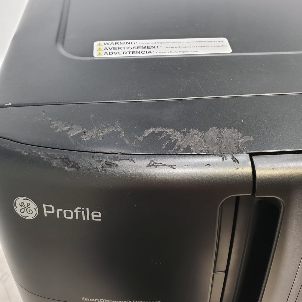 Pictures of Carbon Graphite ENERGY STAR  GE Profile 4.5 cu. ft. Capacity Front Load Combo Washing Machine and Electric Dryer with Ventless Heat Pump Technology - Scratch & Dent - Moderate - Neu Appliance Outlet - Discount Appliance Outlet in Austin, Tx