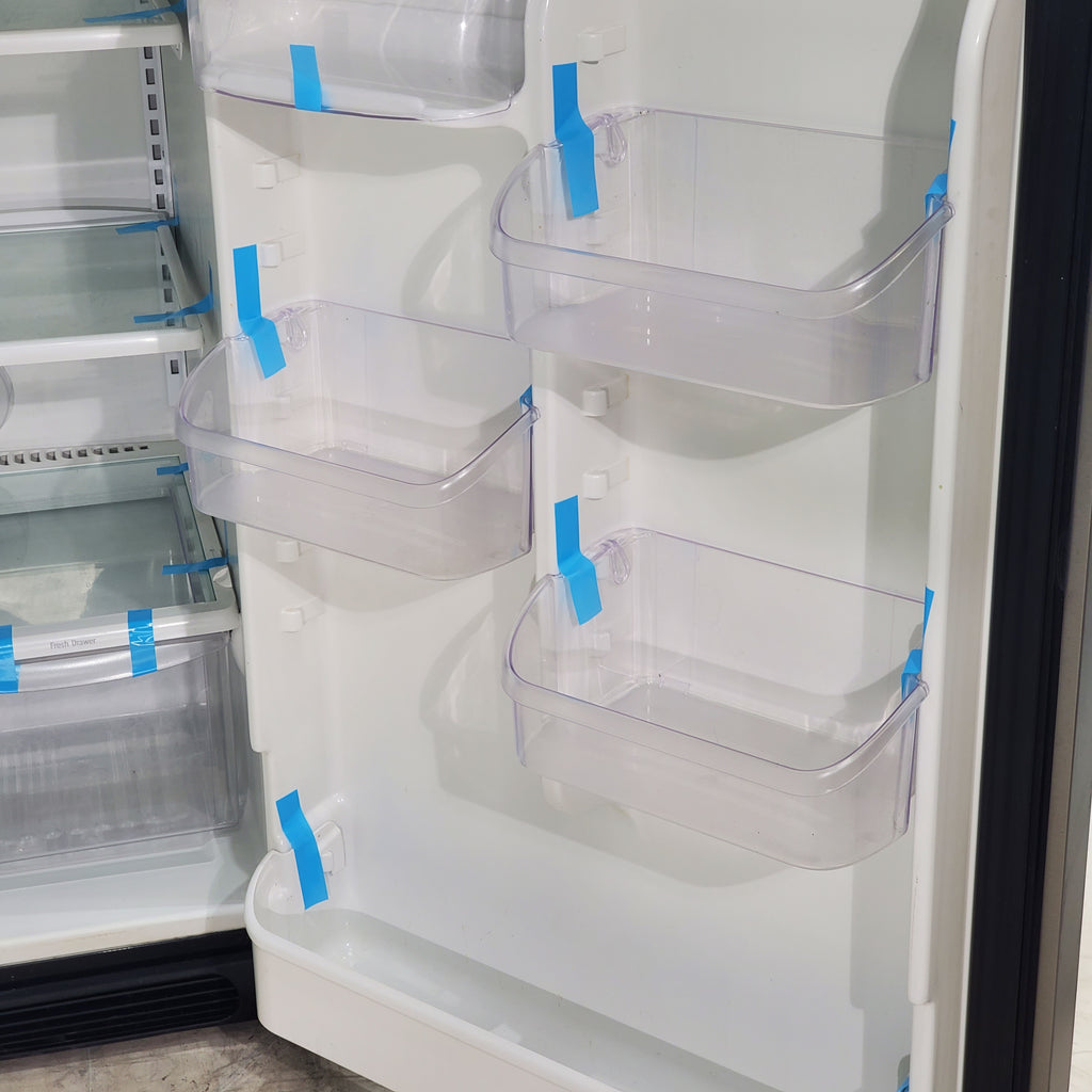 Pictures of 30" Wide Frigidaire Gallery Stainless Steel ENERGY STAR 20.6 Cu. Ft. Top Freezer Refrigerator with Spill Safe Glass Shelves - Certified Refurbished - Neu Appliance Outlet - Discount Appliance Outlet in Austin, Tx