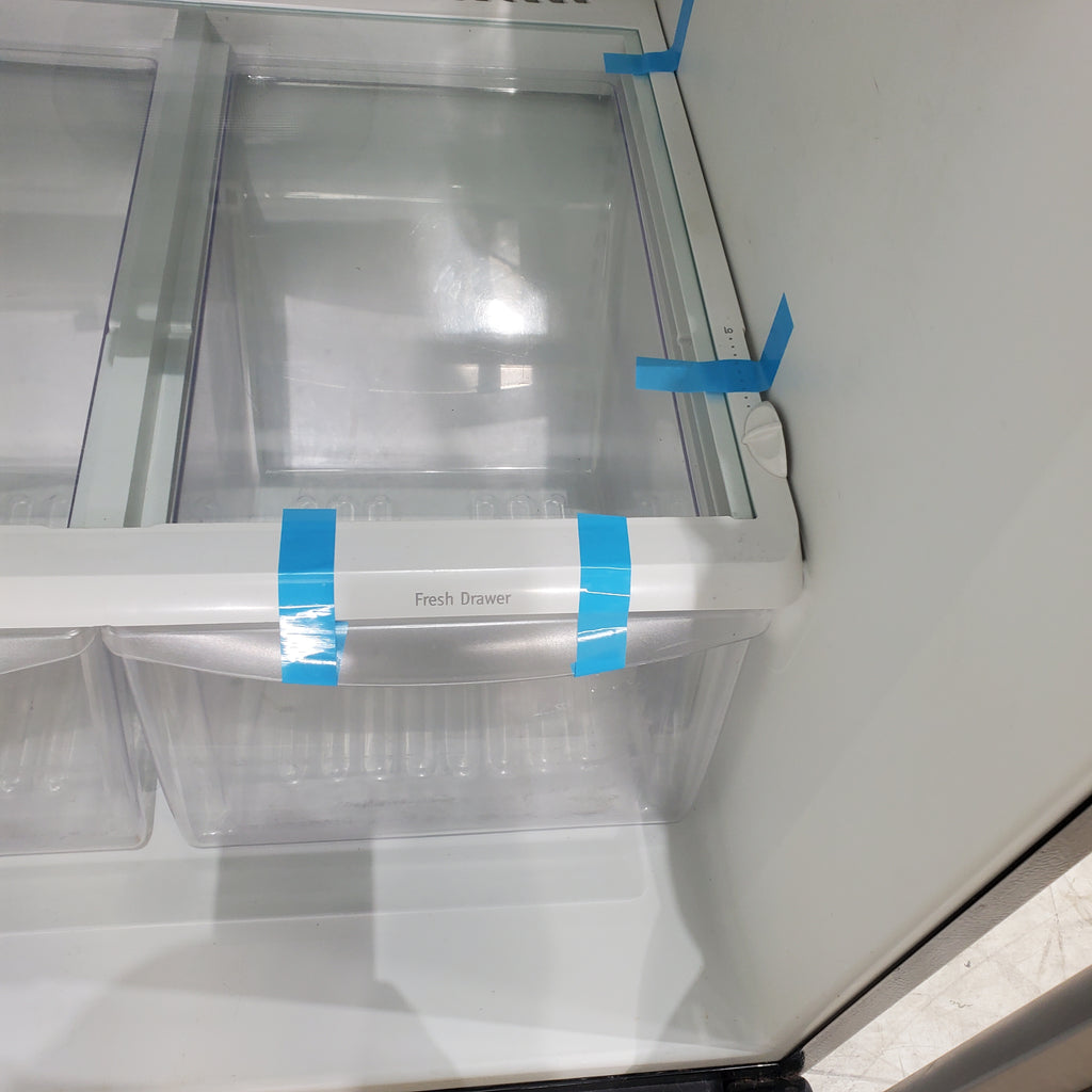 Pictures of 30" Wide Frigidaire Gallery Stainless Steel ENERGY STAR 20.6 Cu. Ft. Top Freezer Refrigerator with Spill Safe Glass Shelves - Certified Refurbished - Neu Appliance Outlet - Discount Appliance Outlet in Austin, Tx