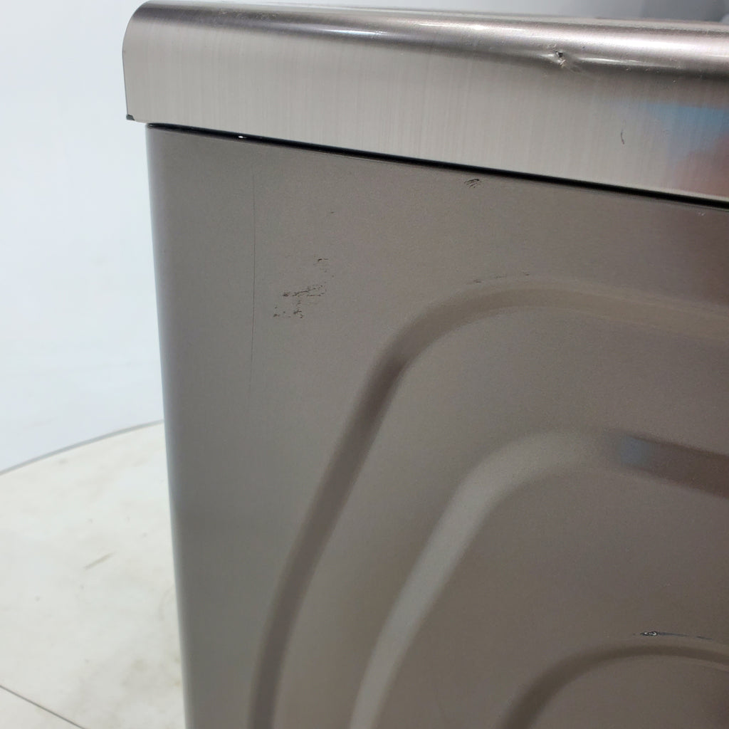 Pictures of Champagne Samsung 7.5 cu. ft. Front Load Electric Dryer with Steam Sanitize+- Scratch & Dent - Moderate - Neu Appliance Outlet - Discount Appliance Outlet in Austin, Tx