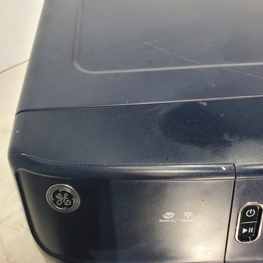 Pictures of Sapphire Blue ENERGY STAR GE 7.8 cu. ft. Stackable Front Load Electric Dryer with Voice Control - Scratch & Dent - Minor - Neu Appliance Outlet - Discount Appliance Outlet in Austin, Tx