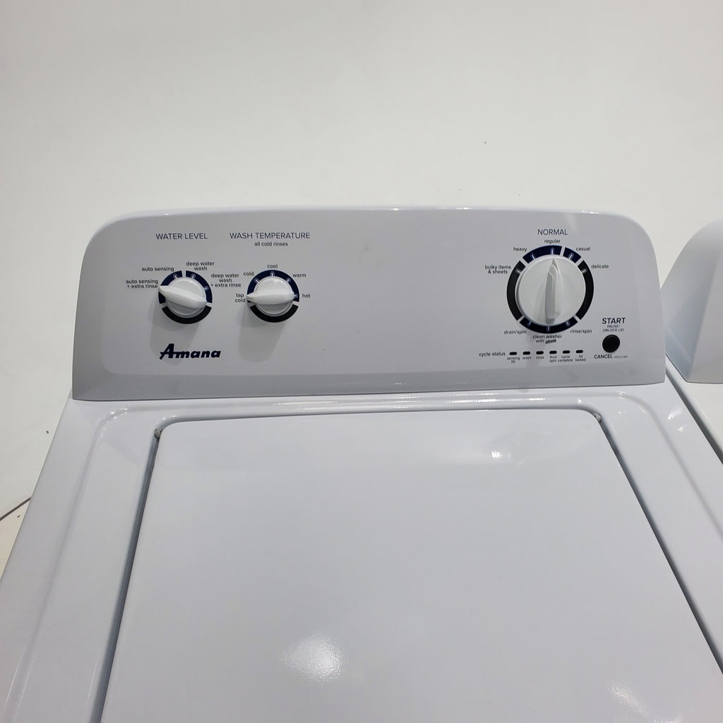 Pictures of Amana 3.5 cu. ft. Top-Load Washer with Deep Water Wash Option and 6.5 cu. ft. Electric Dryer with Automatic Cycles - Certified Refurbished - Neu Appliance Outlet - Discount Appliance Outlet in Austin, Tx