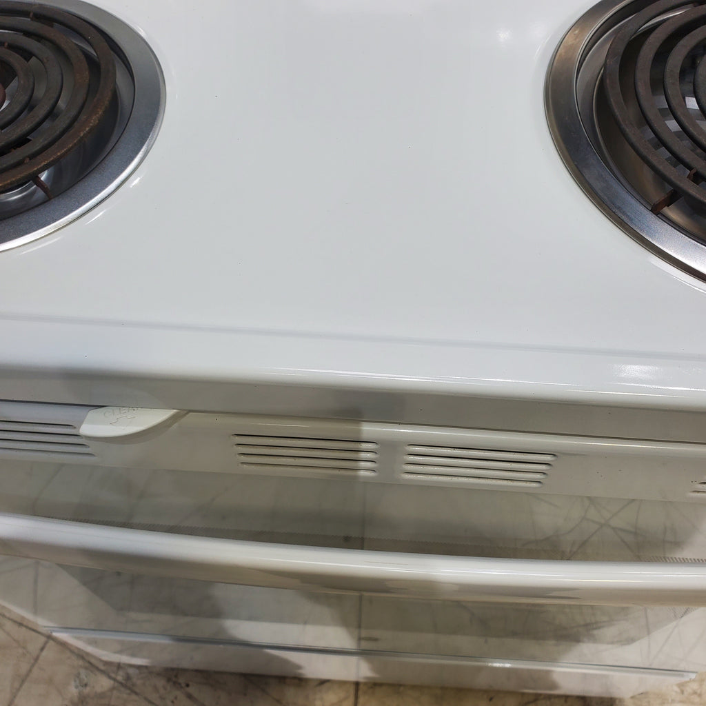 Pictures of White GE 5.3 cu. ft. Freestanding 4 Element Electric Range with Dual Element Baking and Self-Cleaning Oven- Certified Refurbished - Neu Appliance Outlet - Discount Appliance Outlet in Austin, Tx