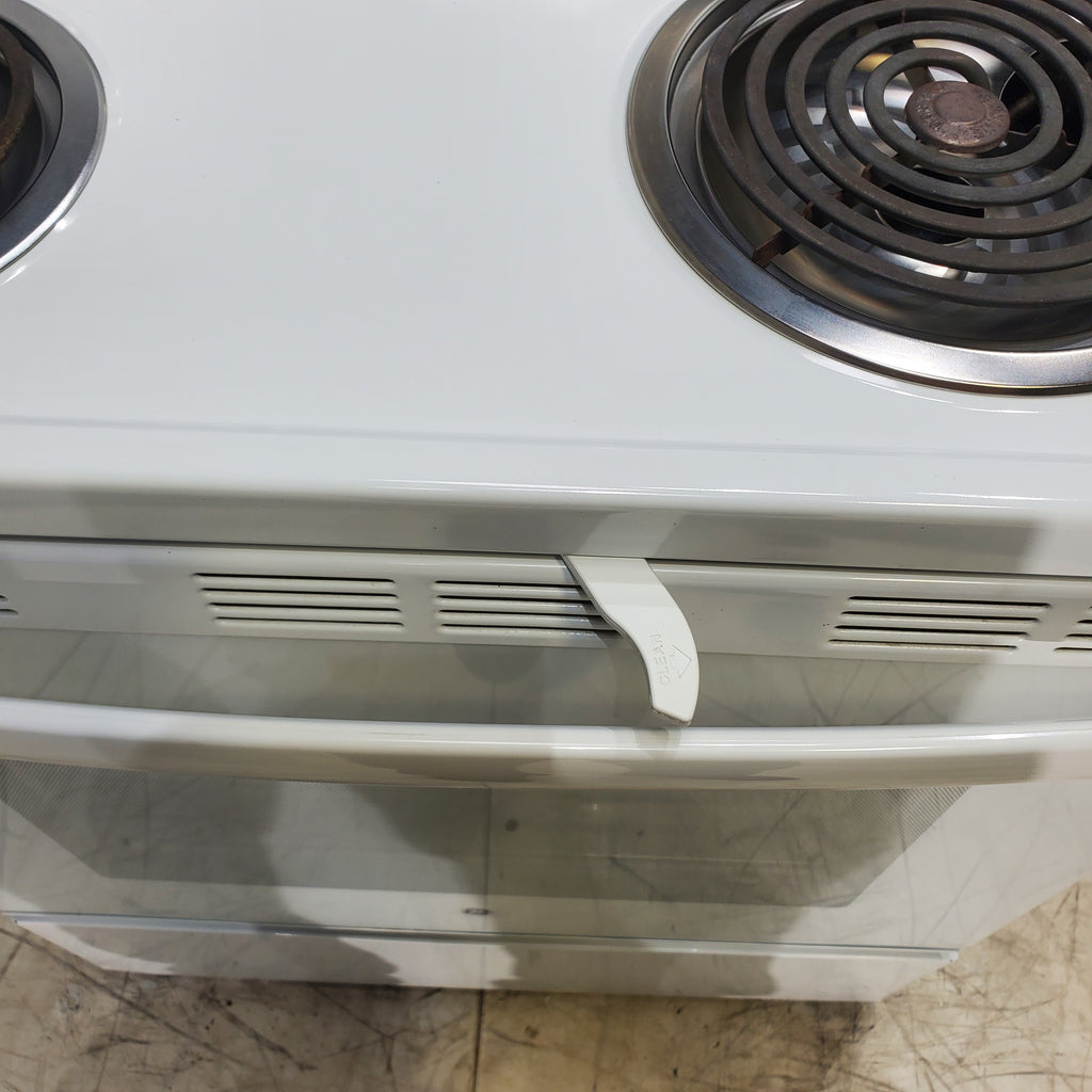 Pictures of White GE 5.3 cu. ft. Freestanding 4 Element Electric Range with Dual Element Baking and Self-Cleaning Oven- Certified Refurbished - Neu Appliance Outlet - Discount Appliance Outlet in Austin, Tx