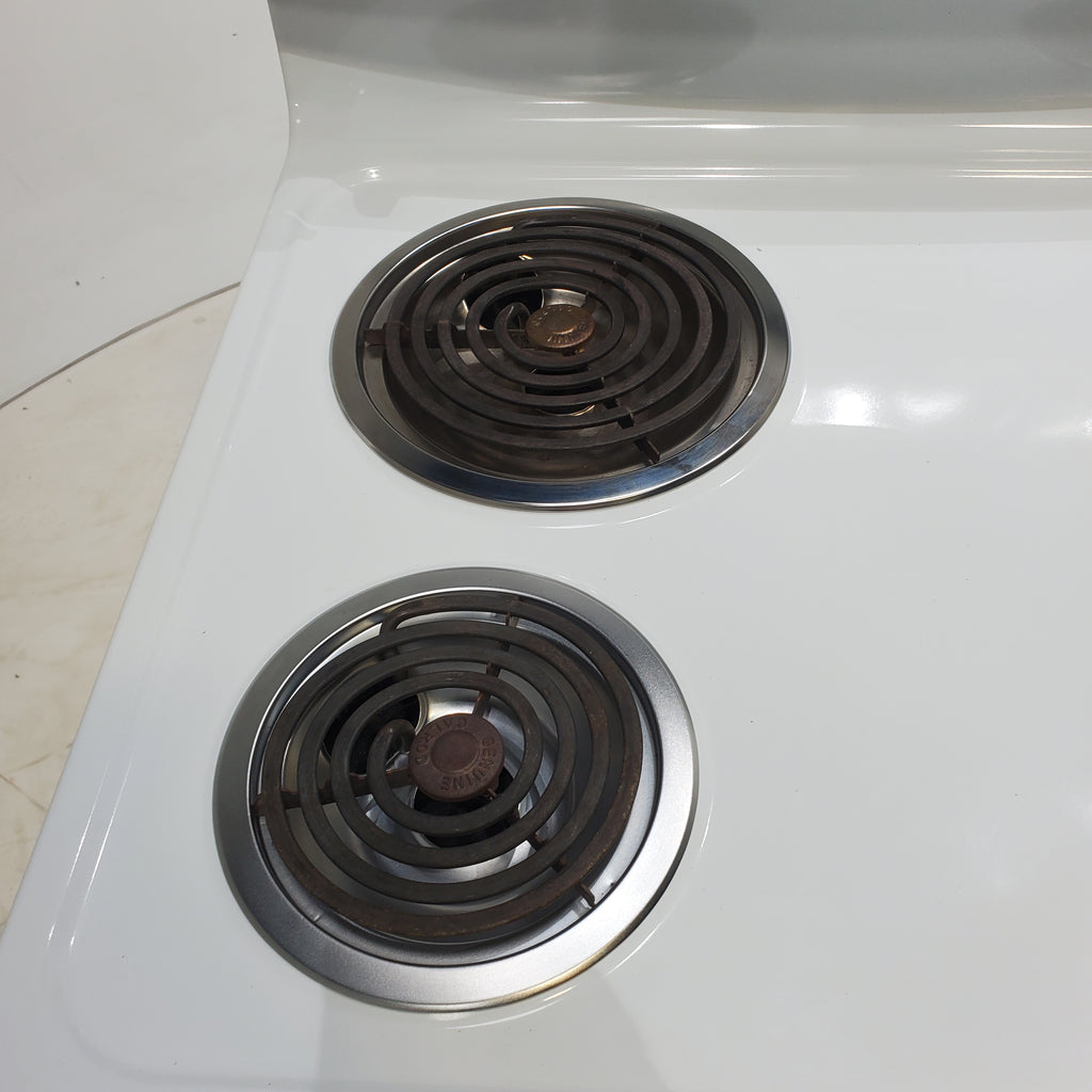 Pictures of White GE 5.3 cu. ft. Freestanding 4 Element Electric Range with Dual Element Baking and Self-Cleaning Oven- Certified Refurbished - Neu Appliance Outlet - Discount Appliance Outlet in Austin, Tx