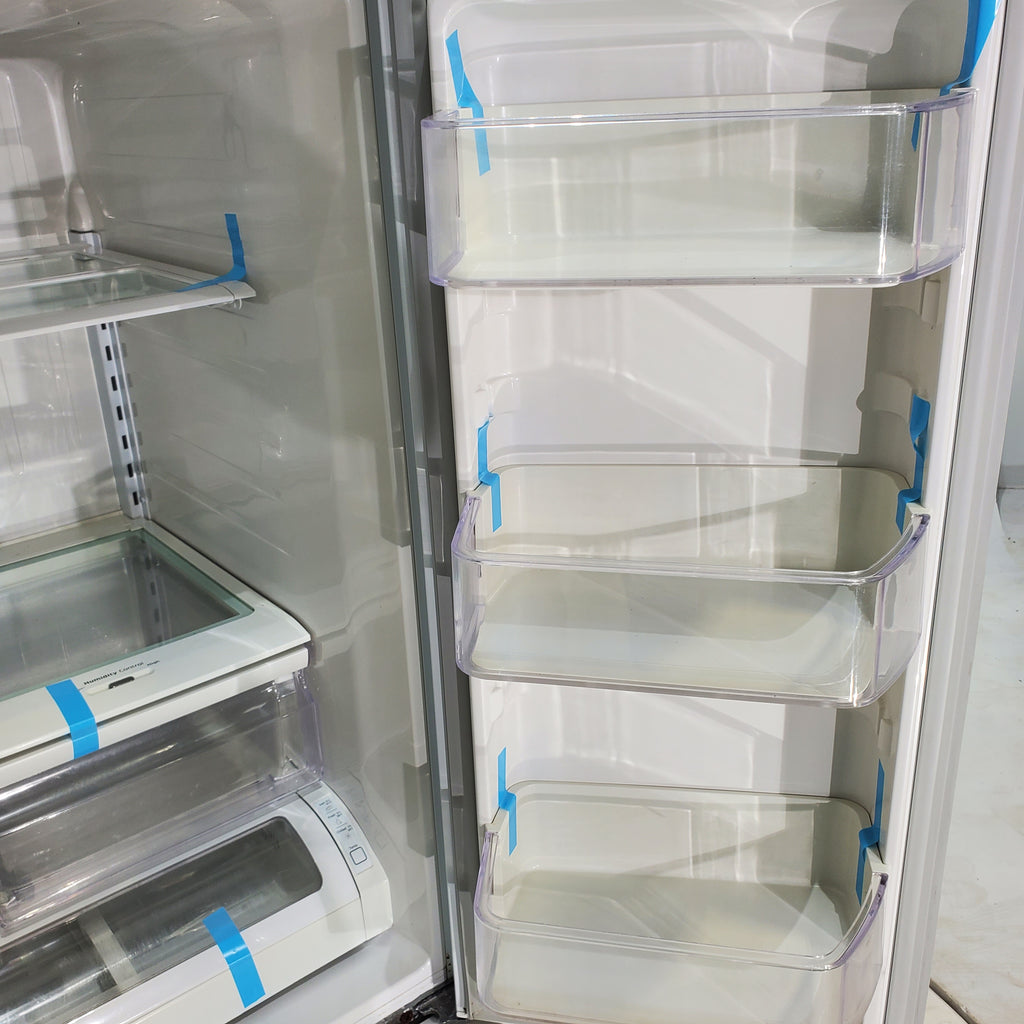 Pictures of White ENERGY STAR Samsung 25.5 cu. ft. 3 Door French Door Refrigerator with Twin Cooling Plus - Certified Refurbished - Neu Appliance Outlet - Discount Appliance Outlet in Austin, Tx