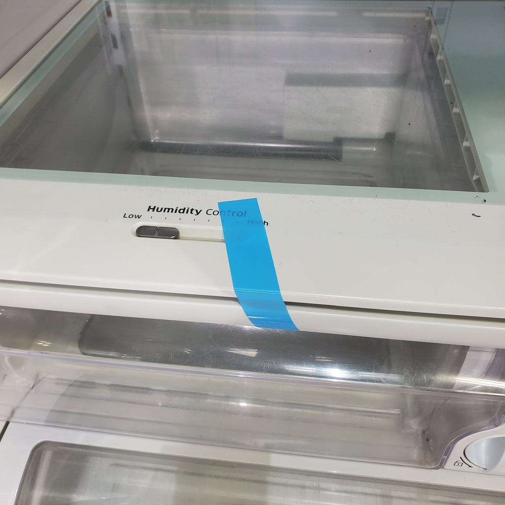 Pictures of White ENERGY STAR Samsung 25.5 cu. ft. 3 Door French Door Refrigerator with Twin Cooling Plus - Certified Refurbished - Neu Appliance Outlet - Discount Appliance Outlet in Austin, Tx