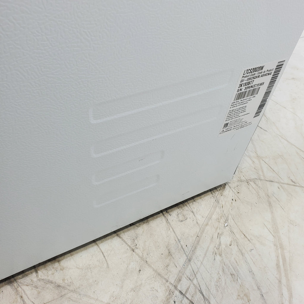 Pictures of 30" Wide Smooth White ENERGY STAR LG 20.2 cu. ft. Top Freezer Refrigerator with Reversible Doors - Scratch & Dent - Major - Neu Appliance Outlet - Discount Appliance Outlet in Austin, Tx