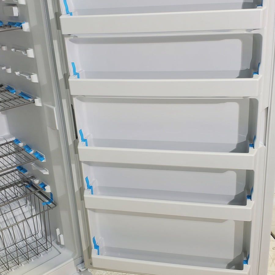 34 in. Wide White Whirlpool 19.65 cu. ft. Upright Freezer with Fast Freeze - Scratch & Dent - Minor