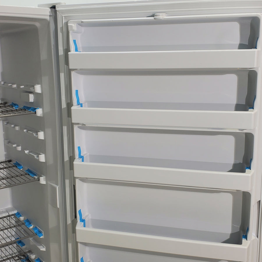 34 in. Wide White Whirlpool 19.65 cu. ft. Upright Freezer with Fast Freeze - Scratch & Dent - Minor