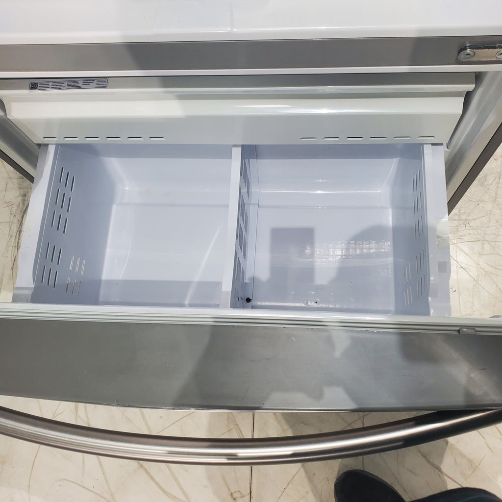 Pictures of Stainless Steel ENERGY STAR Samsung 24.6 cu. ft. 3 Door French Door Refrigerator with Dual Ice Maker - Certified Refurbished - Neu Appliance Outlet - Discount Appliance Outlet in Austin, Tx