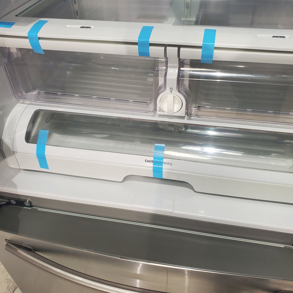 Pictures of Stainless Steel ENERGY STAR Samsung 24.6 cu. ft. 3 Door French Door Refrigerator with Dual Ice Maker - Certified Refurbished - Neu Appliance Outlet - Discount Appliance Outlet in Austin, Tx