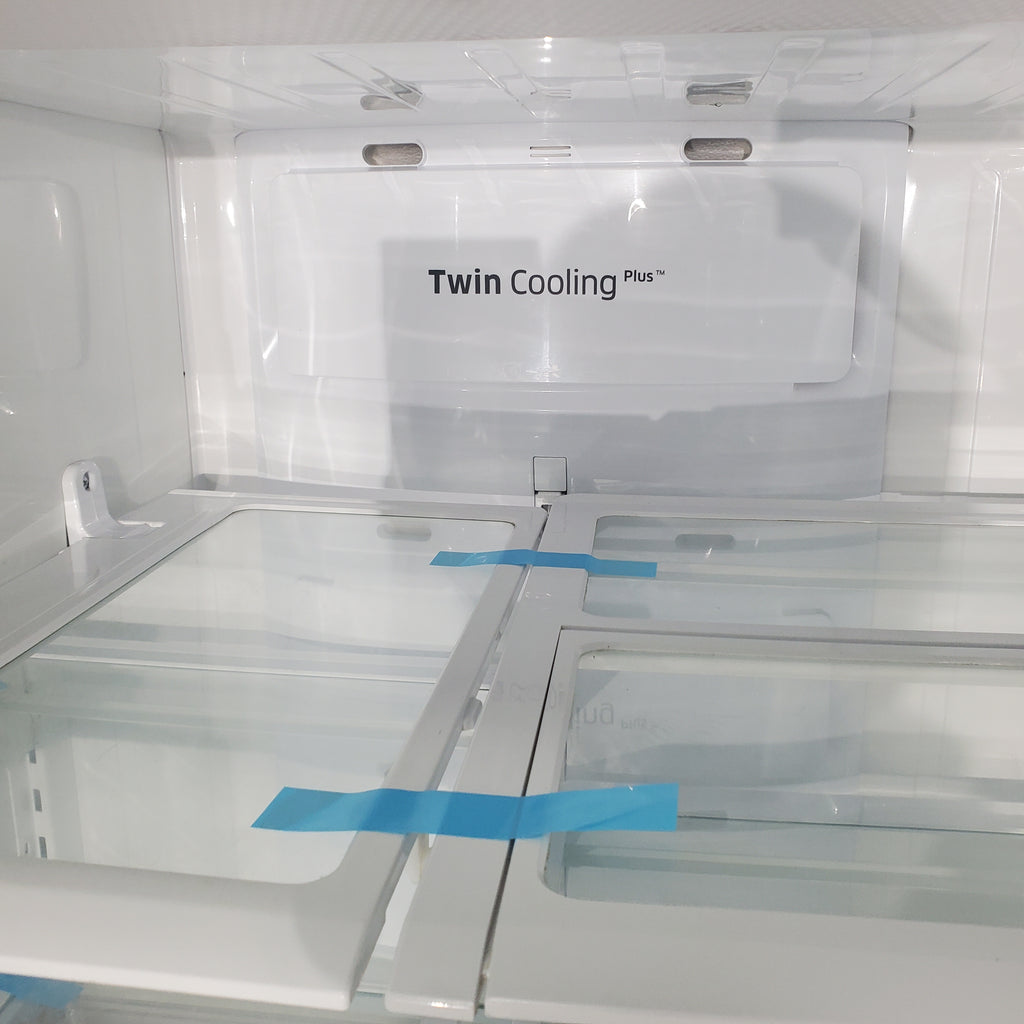 Pictures of Stainless Steel ENERGY STAR Samsung 24.6 cu. ft. 3 Door French Door Refrigerator with Dual Ice Maker - Certified Refurbished - Neu Appliance Outlet - Discount Appliance Outlet in Austin, Tx