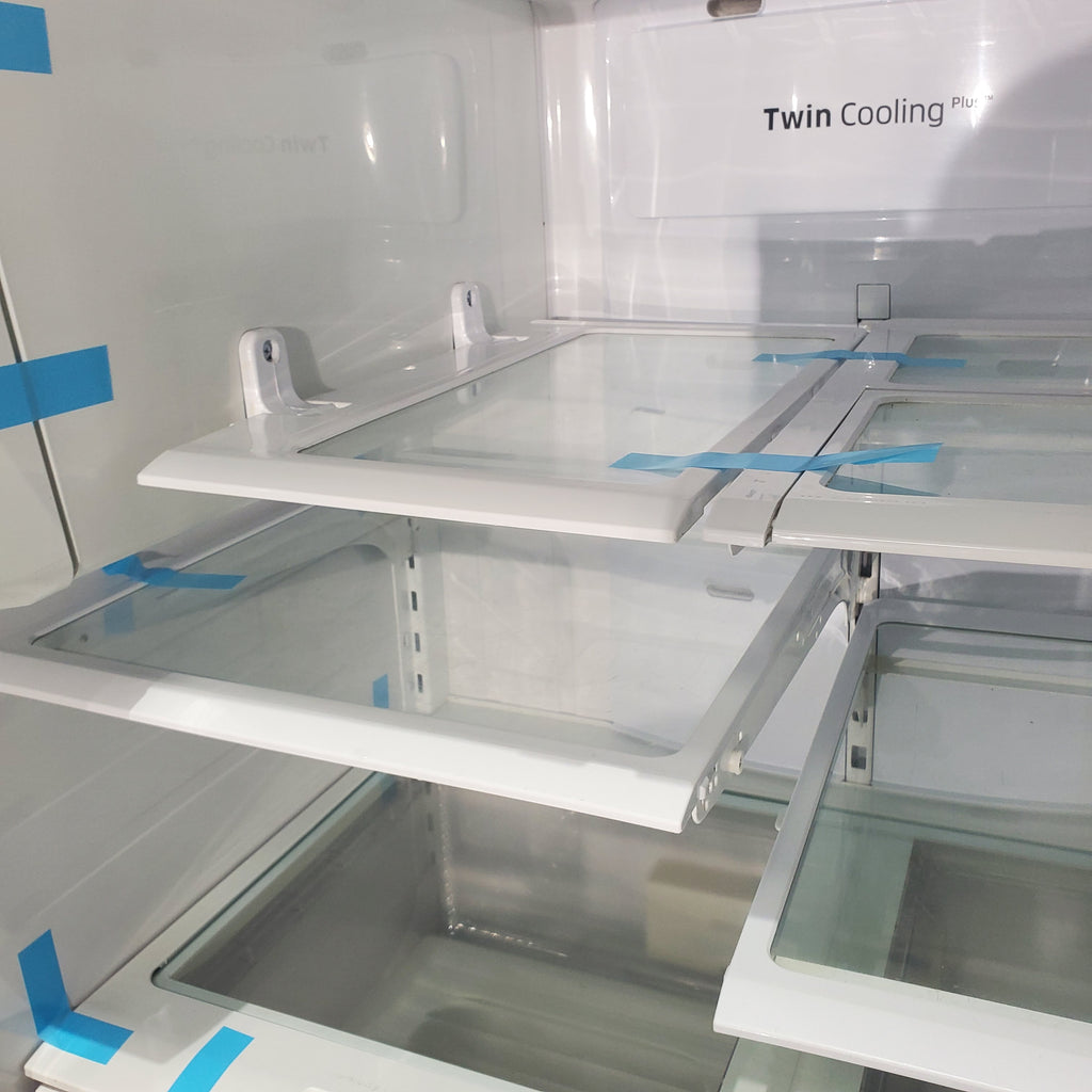 Pictures of Stainless Steel ENERGY STAR Samsung 24.6 cu. ft. 3 Door French Door Refrigerator with Dual Ice Maker - Certified Refurbished - Neu Appliance Outlet - Discount Appliance Outlet in Austin, Tx