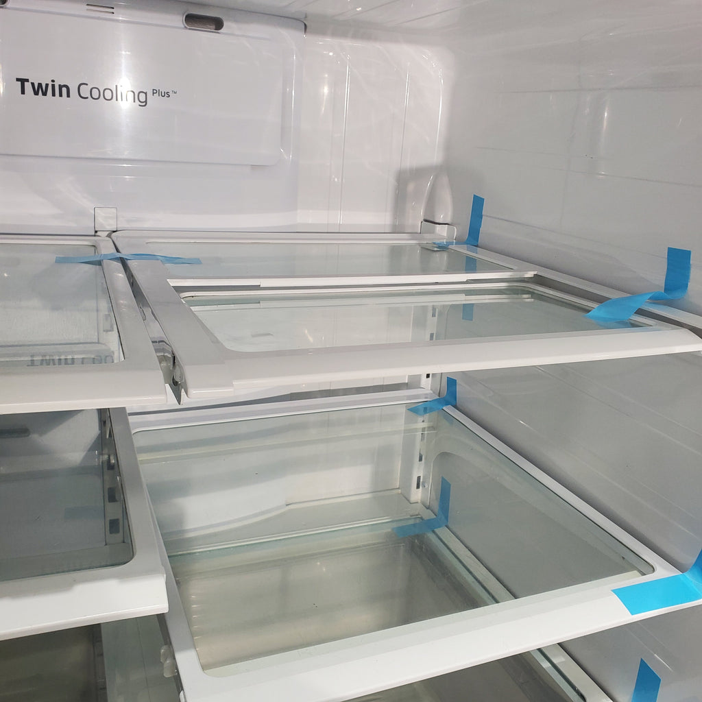 Pictures of Stainless Steel ENERGY STAR Samsung 24.6 cu. ft. 3 Door French Door Refrigerator with Dual Ice Maker - Certified Refurbished - Neu Appliance Outlet - Discount Appliance Outlet in Austin, Tx