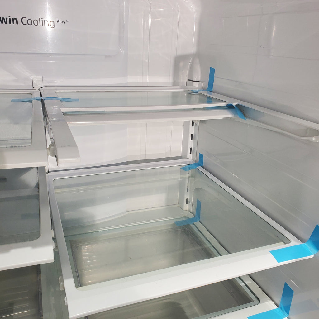 Pictures of Stainless Steel ENERGY STAR Samsung 24.6 cu. ft. 3 Door French Door Refrigerator with Dual Ice Maker - Certified Refurbished - Neu Appliance Outlet - Discount Appliance Outlet in Austin, Tx