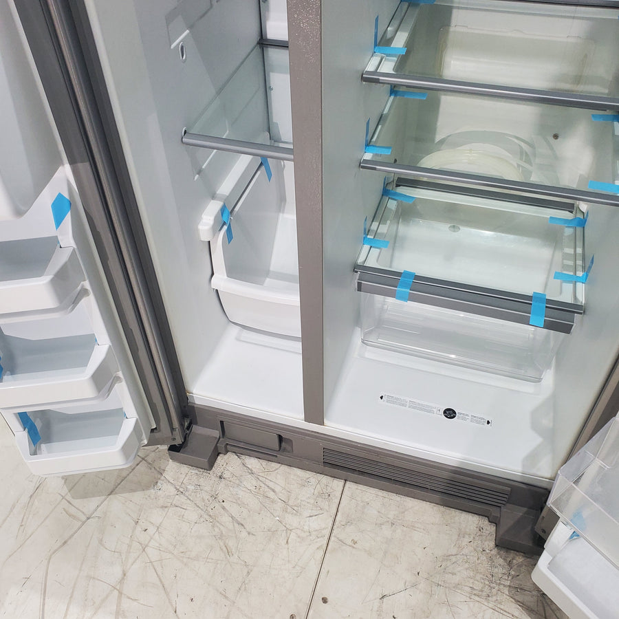 33 in. Wide Fingerprint-Resistant Stainless Steel Whirlpool 21.4 cu. ft. Side by Side Refrigerator with In Door Ice and Water Dispenser - Certified Refurbished