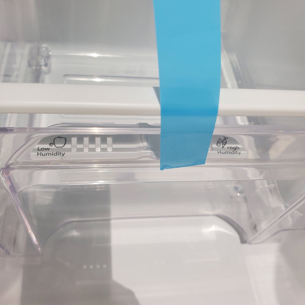 Pictures of 33" Wide Fingerprint-Resistant Stainless Steel Whirlpool 20.5 cu. ft. Top Freezer Refrigerator with Flexi-Slide Bin - Scratch & Dent - Minor - Neu Appliance Outlet - Discount Appliance Outlet in Austin, Tx