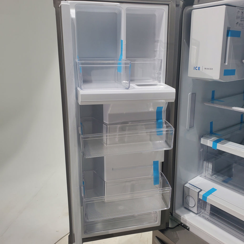 Pictures of Stainless Steel ENERGY STAR Frigidaire 27.8 cu. ft. 3 Door French Door Refrigerator with Exterior Water and Ice Dispenser - Scratch & Dent - Minor - Neu Appliance Outlet - Discount Appliance Outlet in Austin, Tx