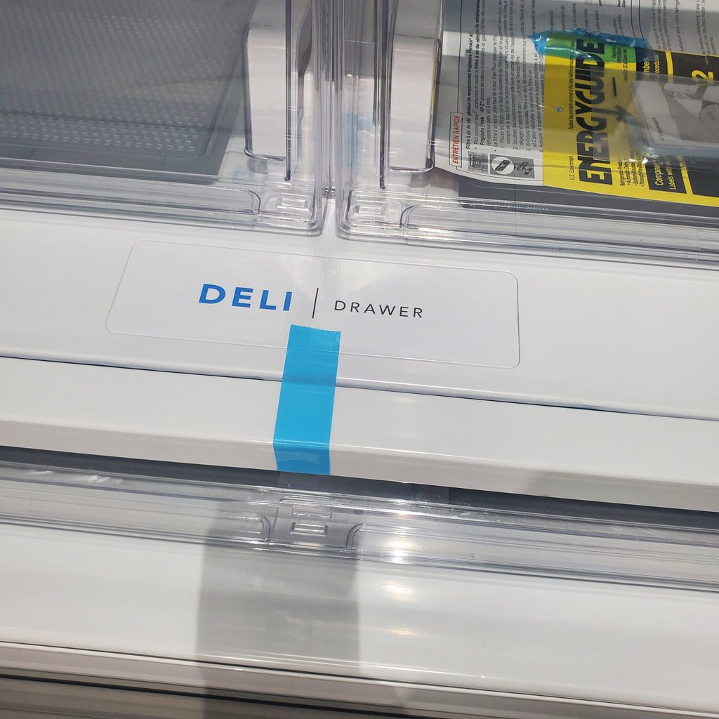 Pictures of Stainless Steel ENERGY STAR Frigidaire 27.8 cu. ft. 3 Door French Door Refrigerator with Exterior Water and Ice Dispenser - Scratch & Dent - Minor - Neu Appliance Outlet - Discount Appliance Outlet in Austin, Tx