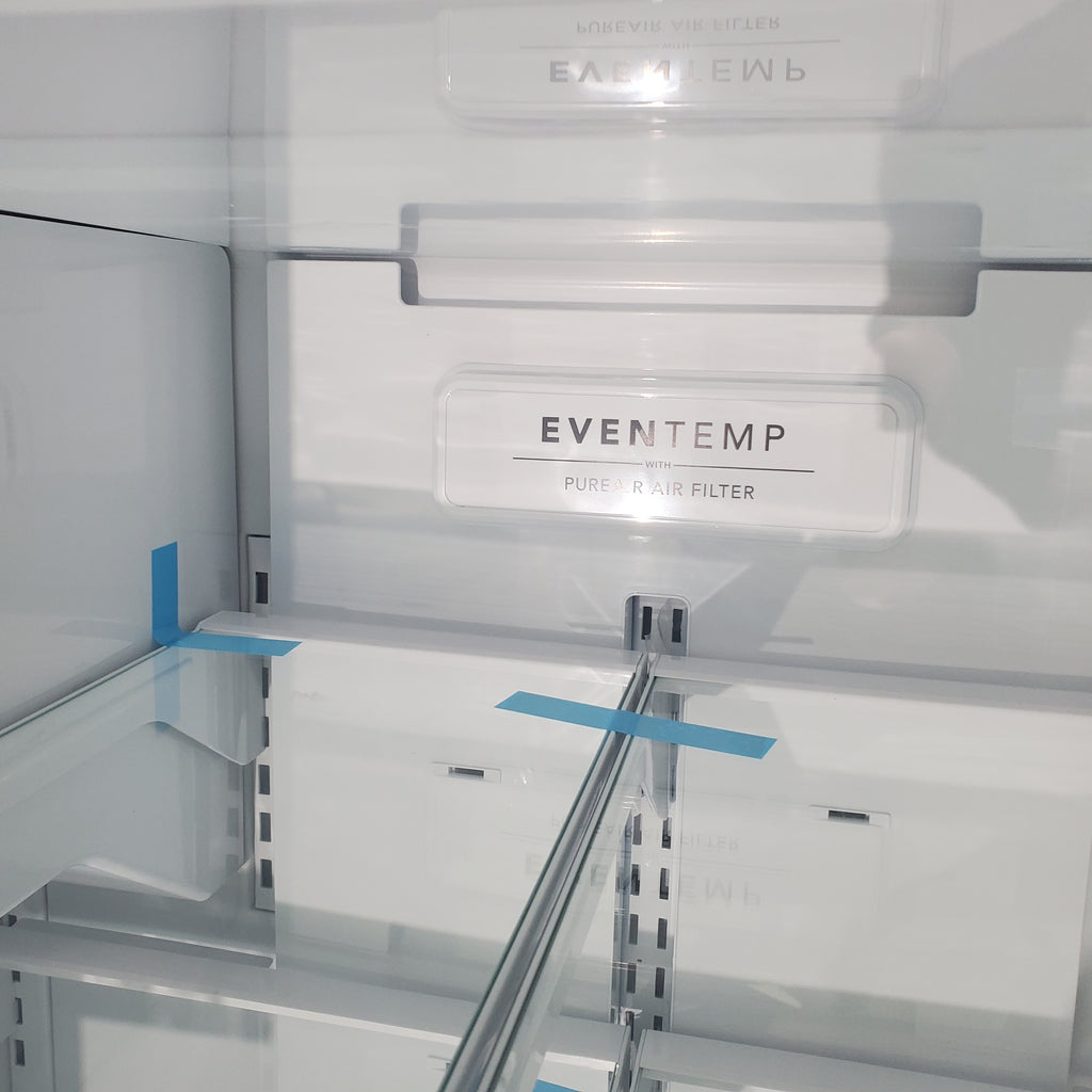 Pictures of Stainless Steel ENERGY STAR Frigidaire 27.8 cu. ft. 3 Door French Door Refrigerator with Exterior Water and Ice Dispenser - Scratch & Dent - Minor - Neu Appliance Outlet - Discount Appliance Outlet in Austin, Tx