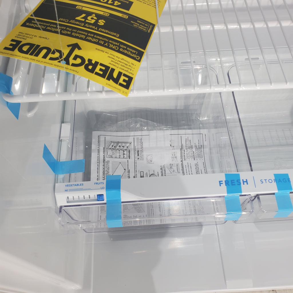 Pictures of White Frigidaire 18.3 cu. ft. Top Freezer Refrigerator with Garage-Ready Design - Scratch & Dent - Moderate - Neu Appliance Outlet - Discount Appliance Outlet in Austin, Tx