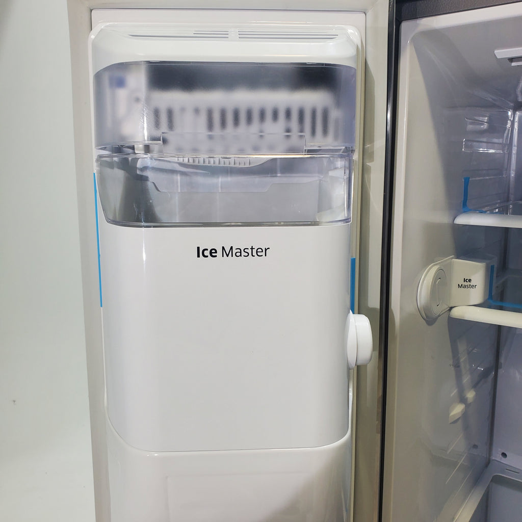 Pictures of Stainless Steel ENERGY STAR Samsung 24.5 cu. ft. Side by Side Refrigerator with Exterior Ice and Water Dispenser - Certified Refurbished - Neu Appliance Outlet - Discount Appliance Outlet in Austin, Tx